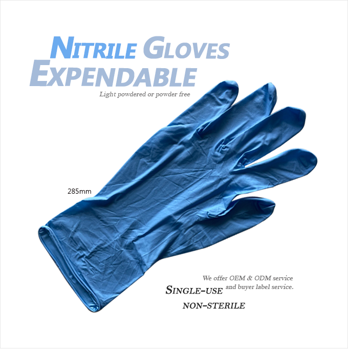 Nitrile Disposable Gloves - Blue